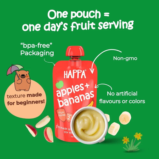 Happa Apple Banana Puree