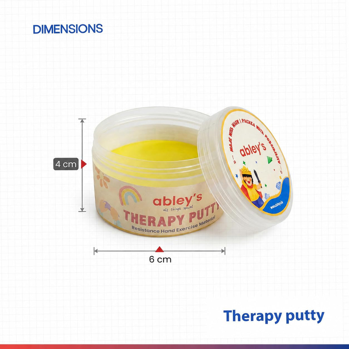 Non-Toxic Modeling Clay & Therapy Putty Sensory Set by Abley's
