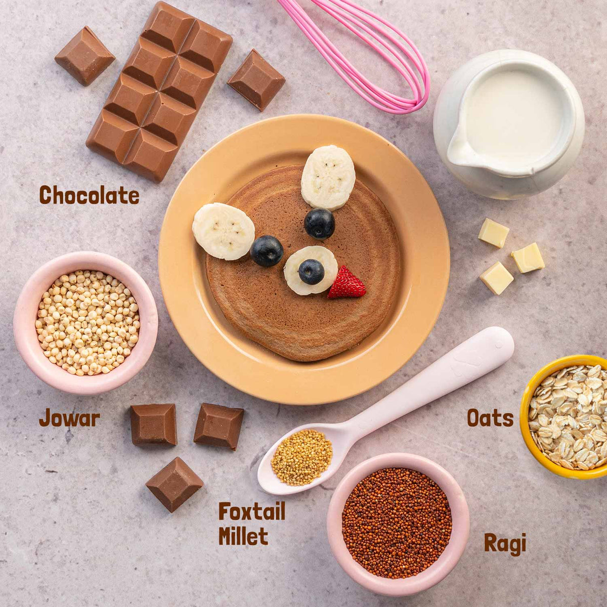 Slurrp Farm Millet Pancake Mix - Chocolate