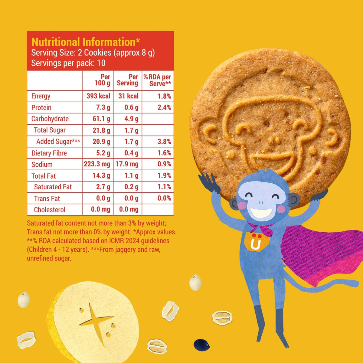 Slurrp Farm Multigrain cookies - Banana Oat
