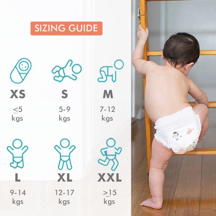 R for Rabbit Feather Diaper Sample (Pack of 3)
