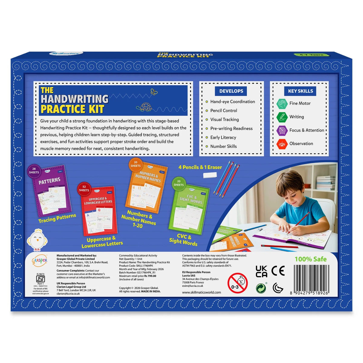 Skillmatics Letters, Numbers, Shapes & Colors Flash Cards (Ages 1-4 Years)
