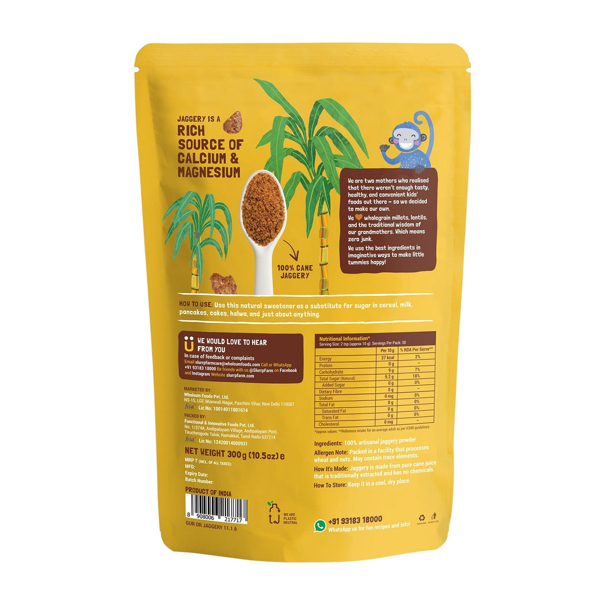 Slurrp Farm Jaggery Powder - Organic