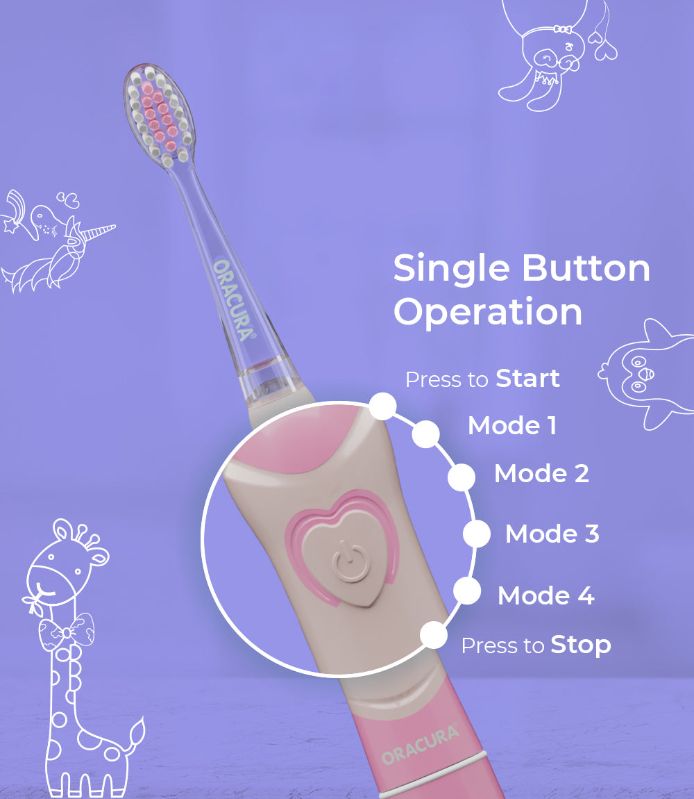 Oracura KSB100 Electric Toothbrush - Pink