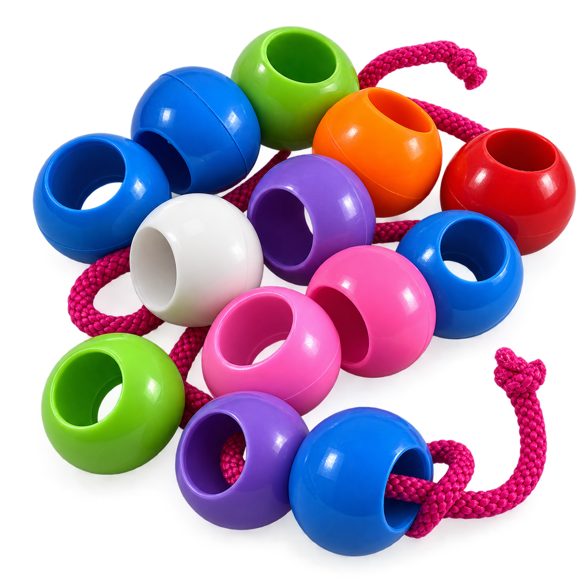Jumbo Threading Beads (Large Size) for Early Motor Grasp by Abley's