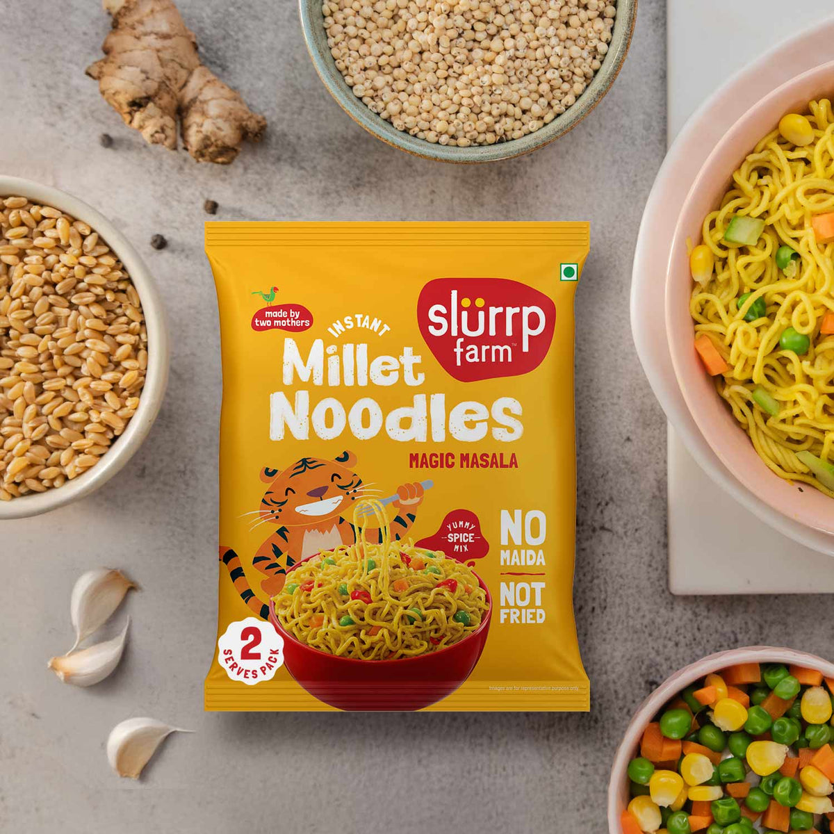 Slurrp Farm Instant Millet Noodles - Magic Masala
