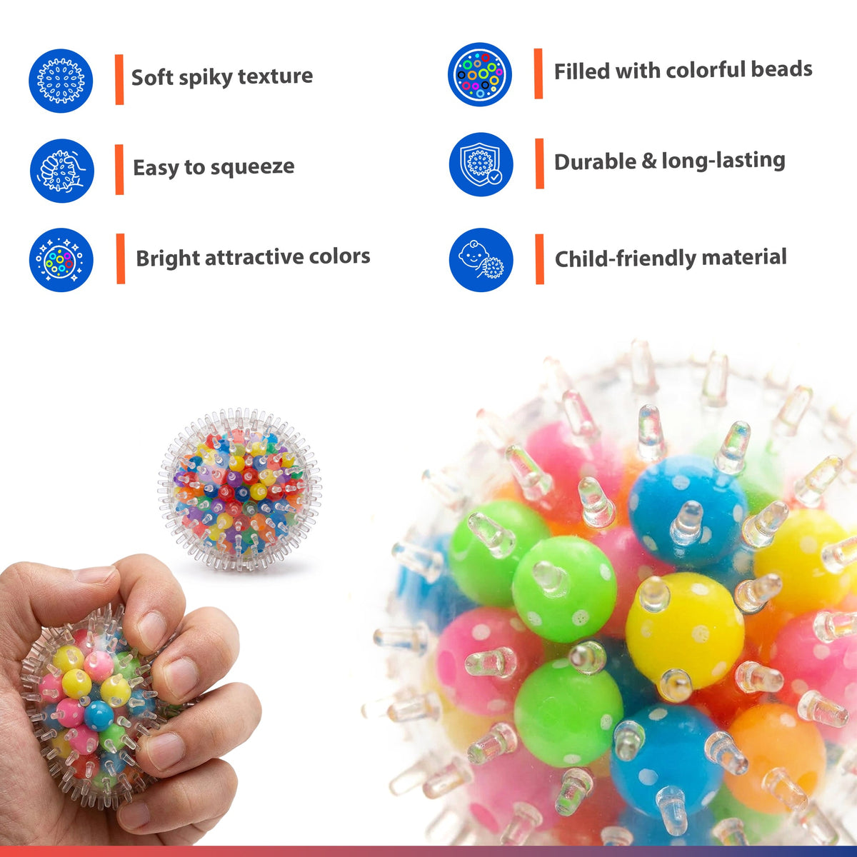 Abley's Spiky Squeeze Balls 3-Pack