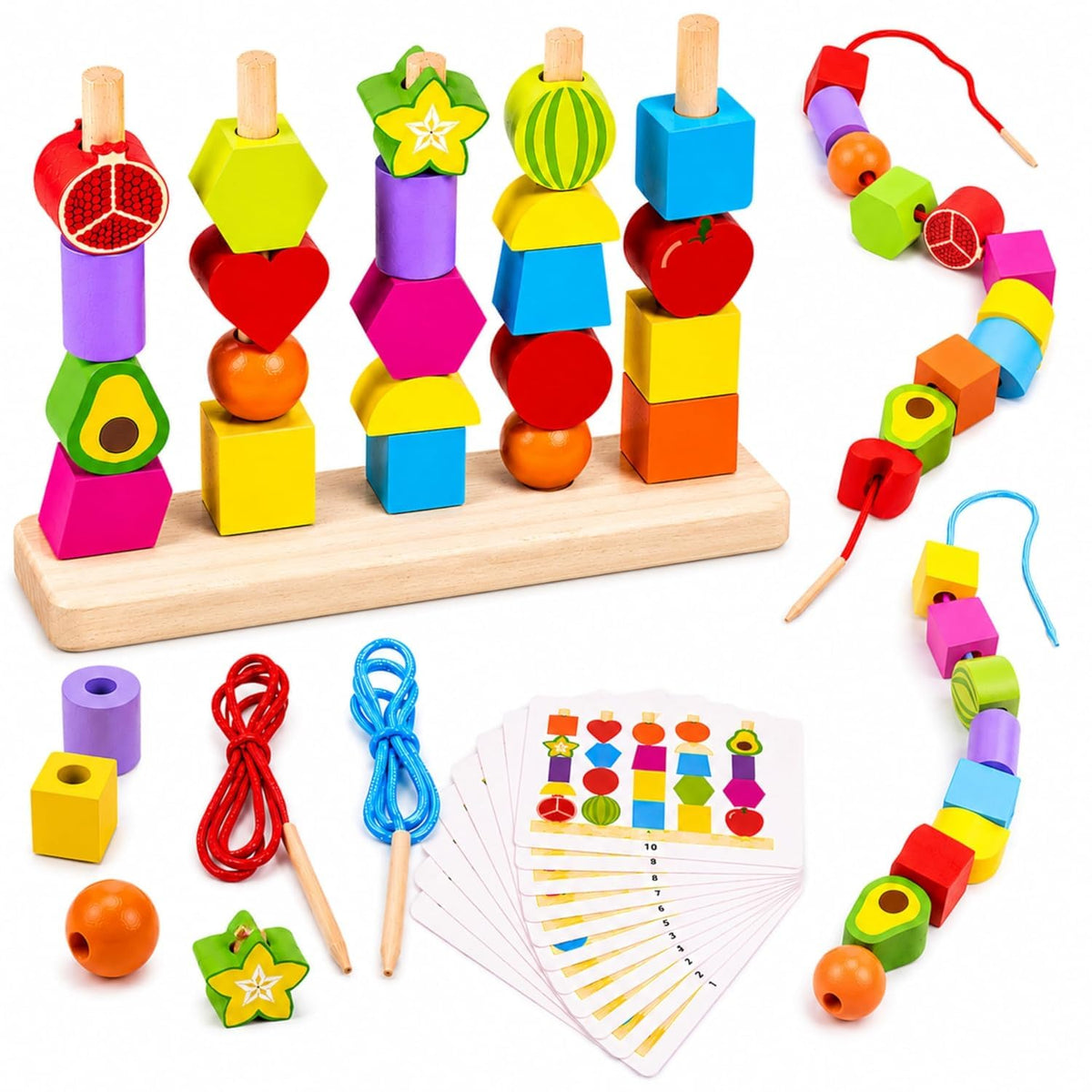 Shape & Color Matching Cognitive Sorting Board by Abley's