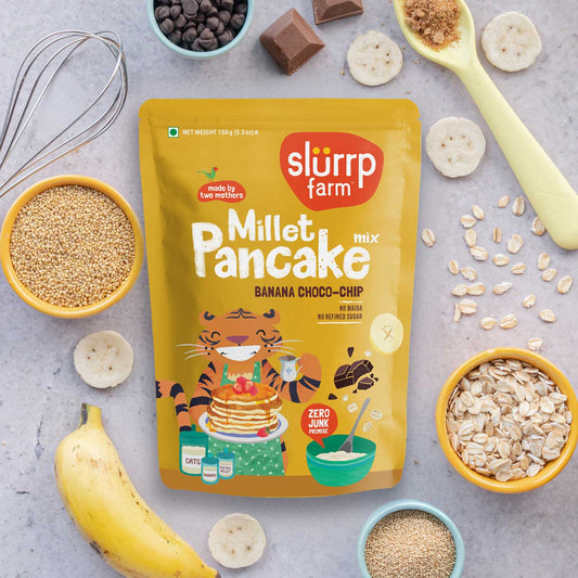 Slurrp Farm Millet Pancake Mix - Banana Choco-Chip