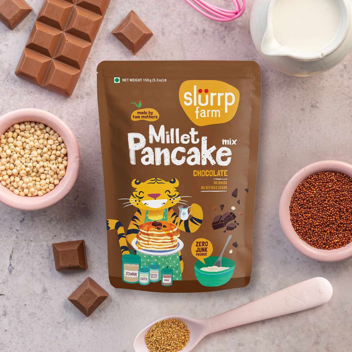 Slurrp Farm Millet Pancake Mix - Chocolate