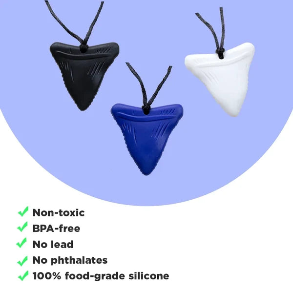 Triangle Shape Sensory Chew Necklaces (3-Pack) by Abley's