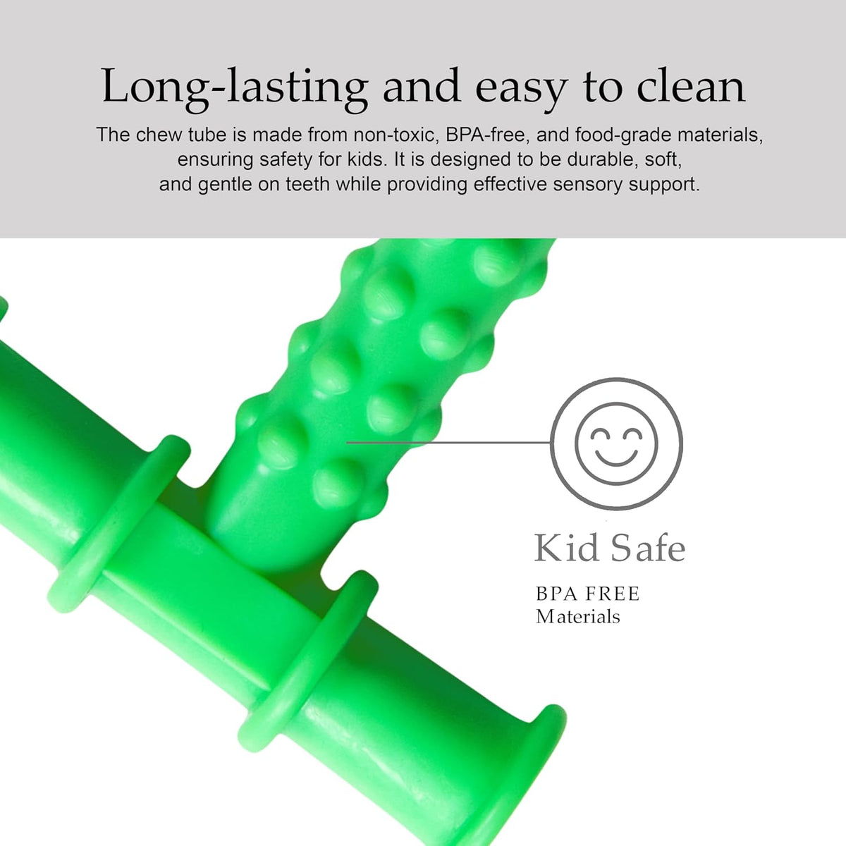 'T' Shape Oral Motor Sensory Chew Tubes (2-Pack) by Abley's