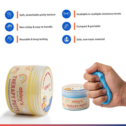 Non-Toxic Modeling Clay & Therapy Putty Sensory Set by Abley's