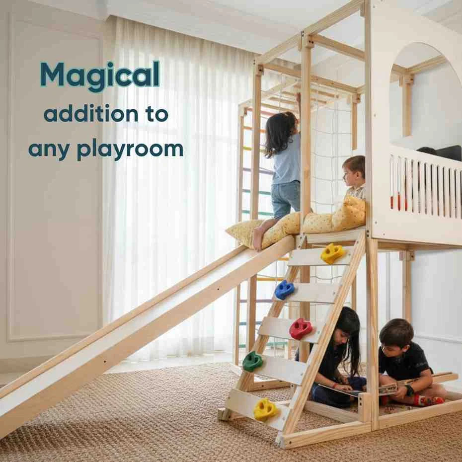Curious Cub Playloft Jungle Gym