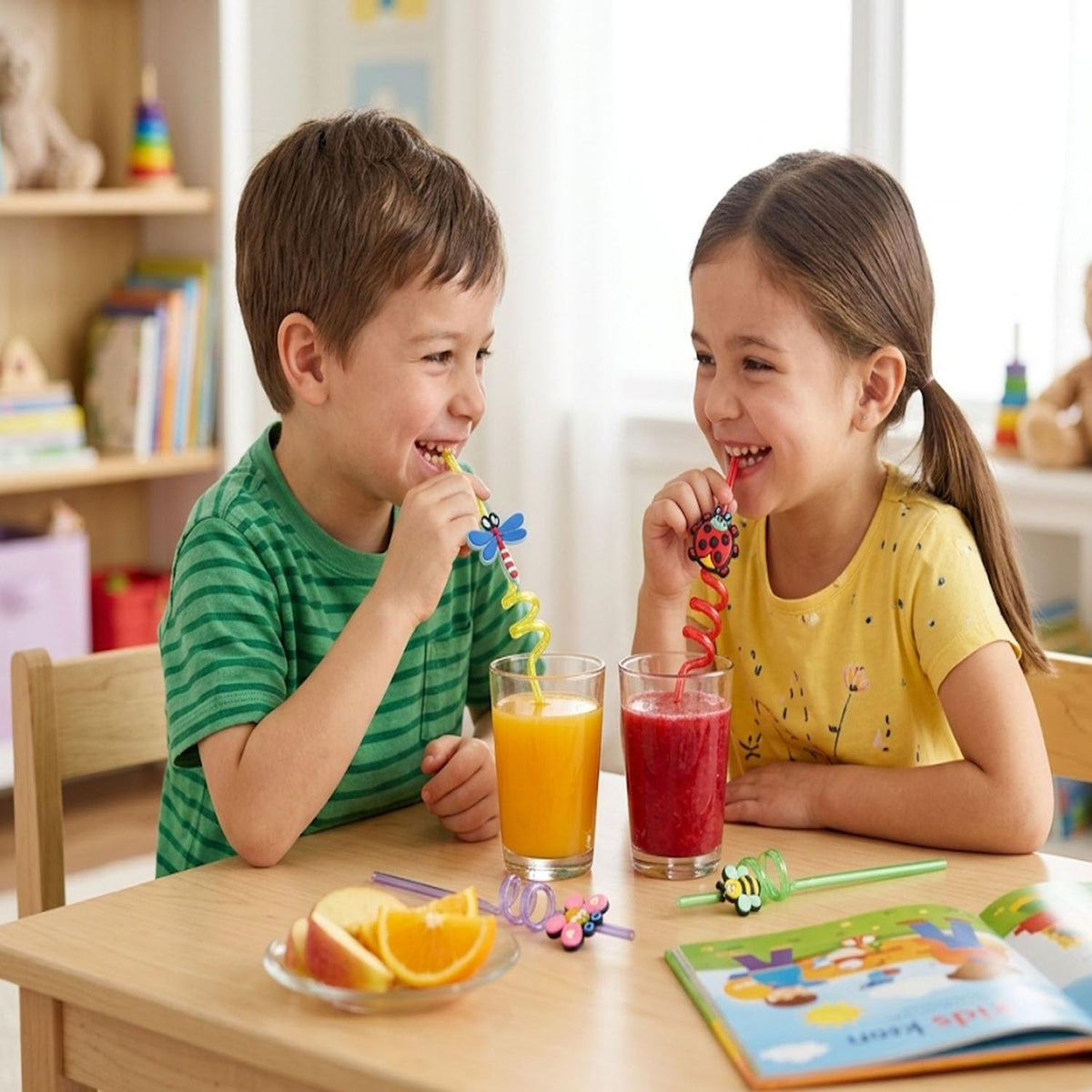 Twisty Loop Straws Set for Oral Motor & Breath Control by Abley's