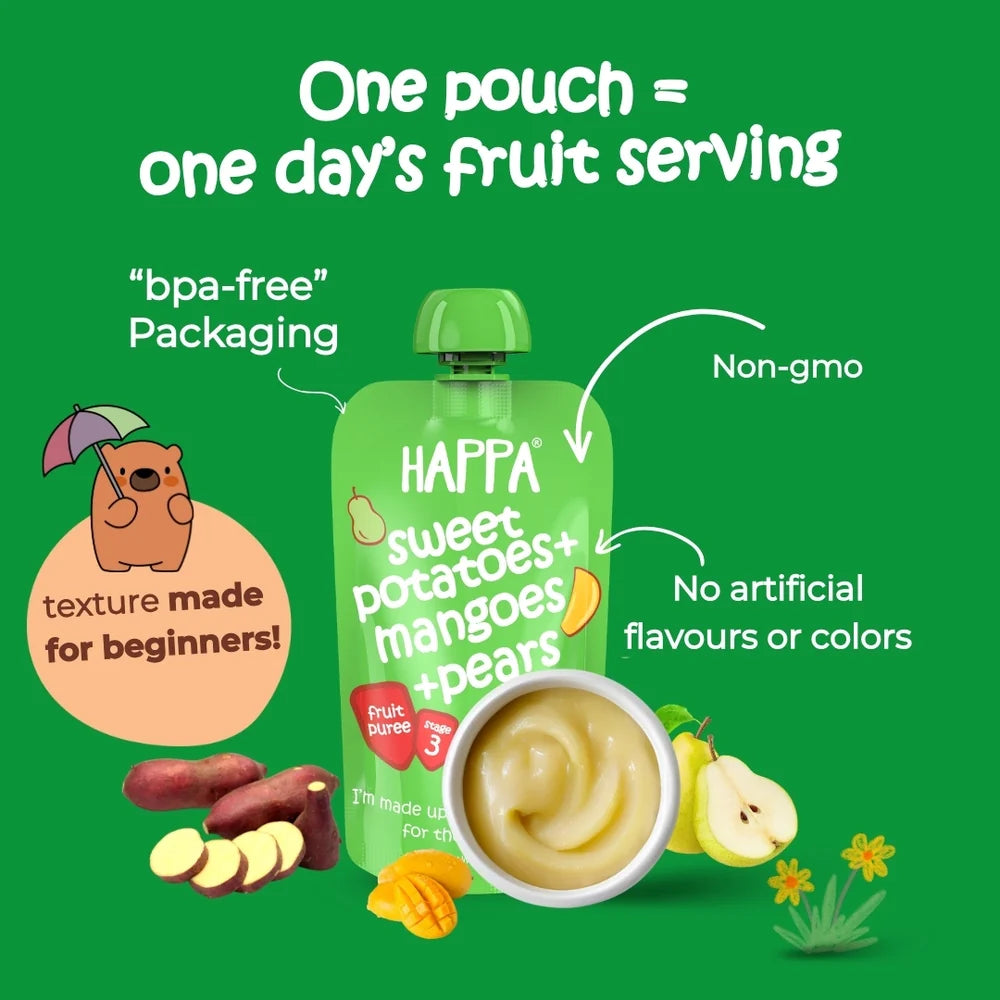 Happa Sweet Potato Mango Pear Puree