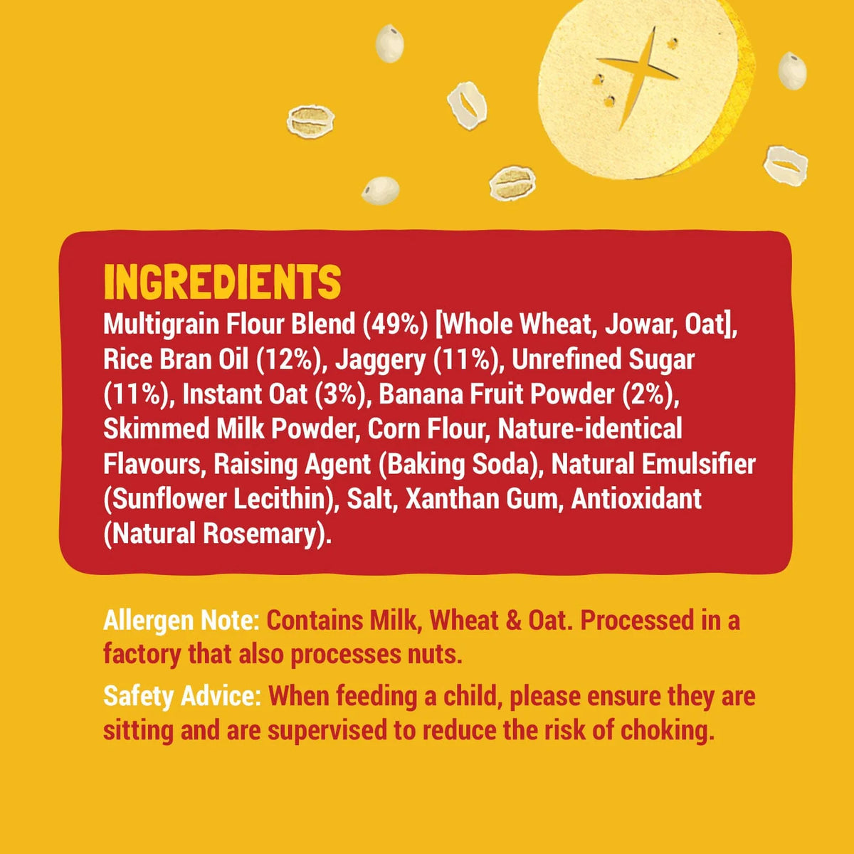 Slurrp Farm Multigrain cookies - Banana Oat