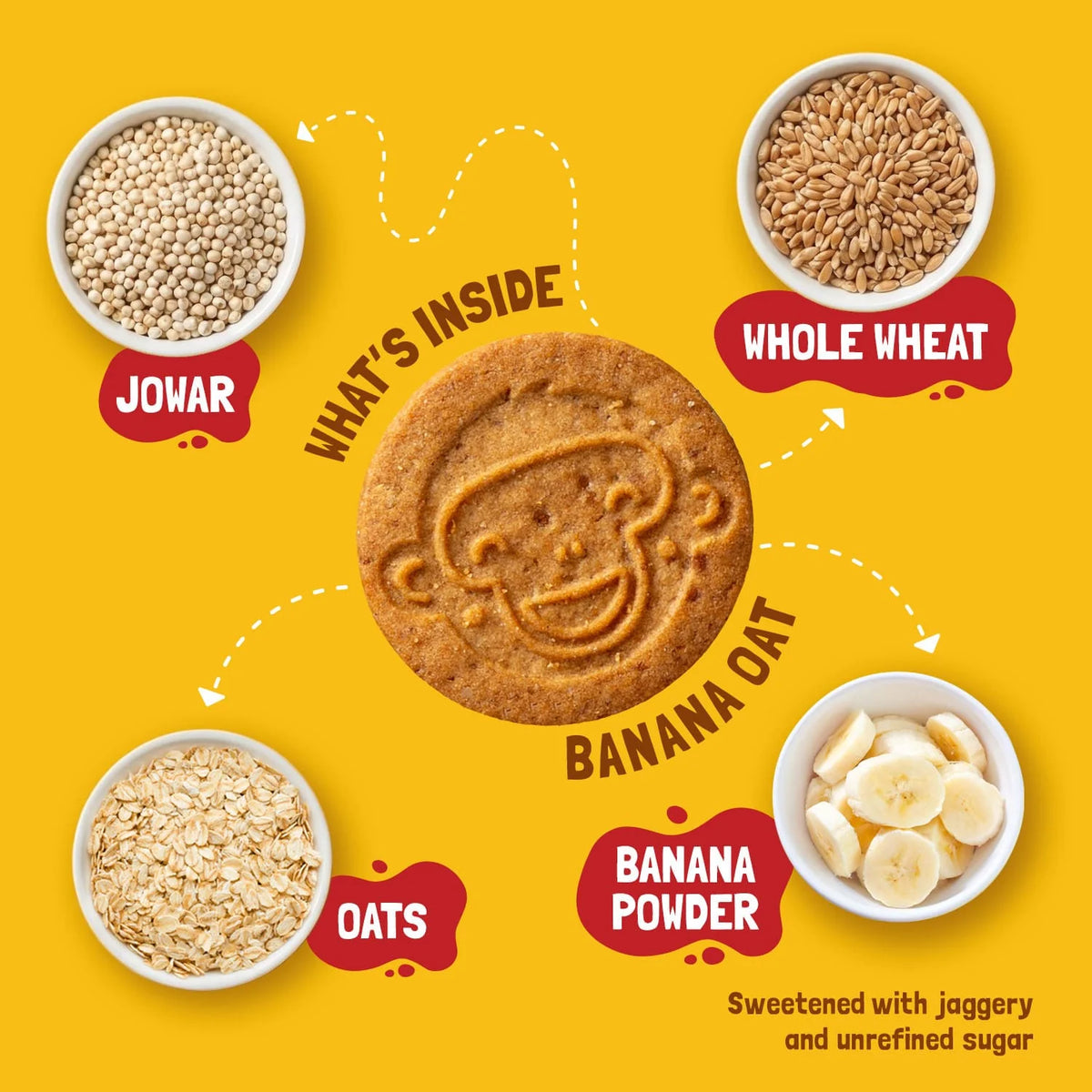 Slurrp Farm Multigrain cookies - Banana Oat