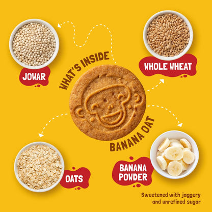 Slurrp Farm Multigrain cookies - Banana Oat