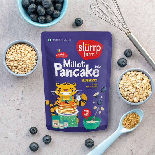 Slurrp Farm Millet Pancake Mix - Blueberry