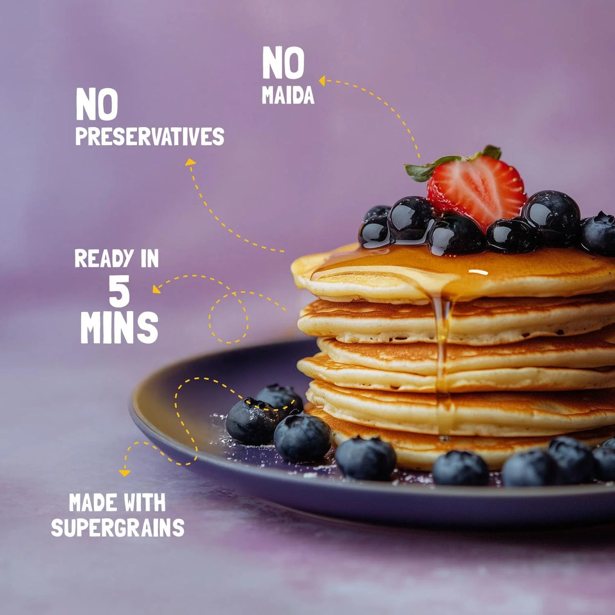 Slurrp Farm Millet Pancake Mix - Blueberry