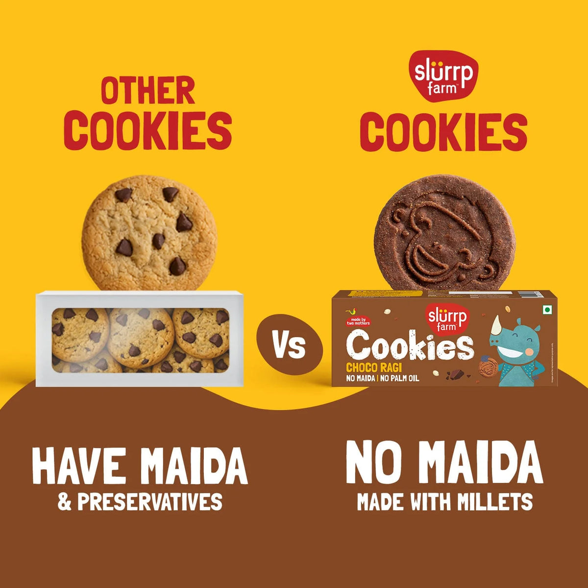 Slurrp Farm multigrain cookies - Chocolate