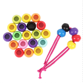 Jumbo Threading Beads (Large Size) for Early Motor Grasp by Abley's