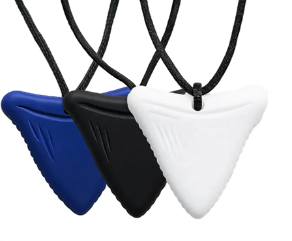 Triangle Shape Sensory Chew Necklaces (3-Pack) by Abley's