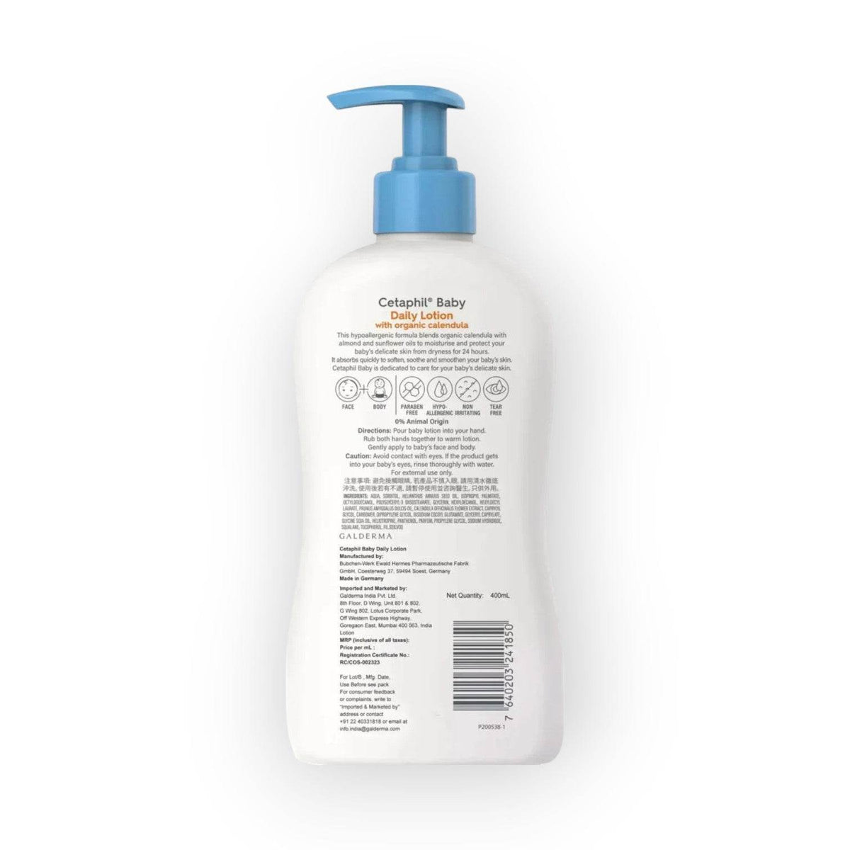 Cetaphil Baby Lotion with Calendula 400ml