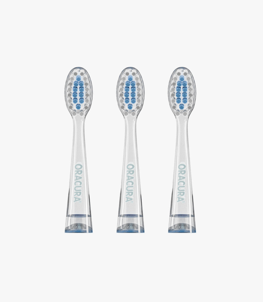 Oracura KSB100 Replacement Brush Heads - Blue (pack of 2)