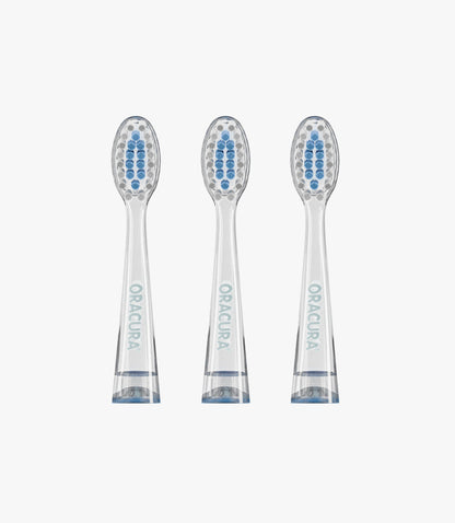 Oracura KSB100 Replacement Brush Heads - Blue (pack of 2)