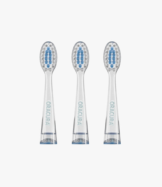 Oracura KSB100 Replacement Brush Heads - Blue (pack of 2)