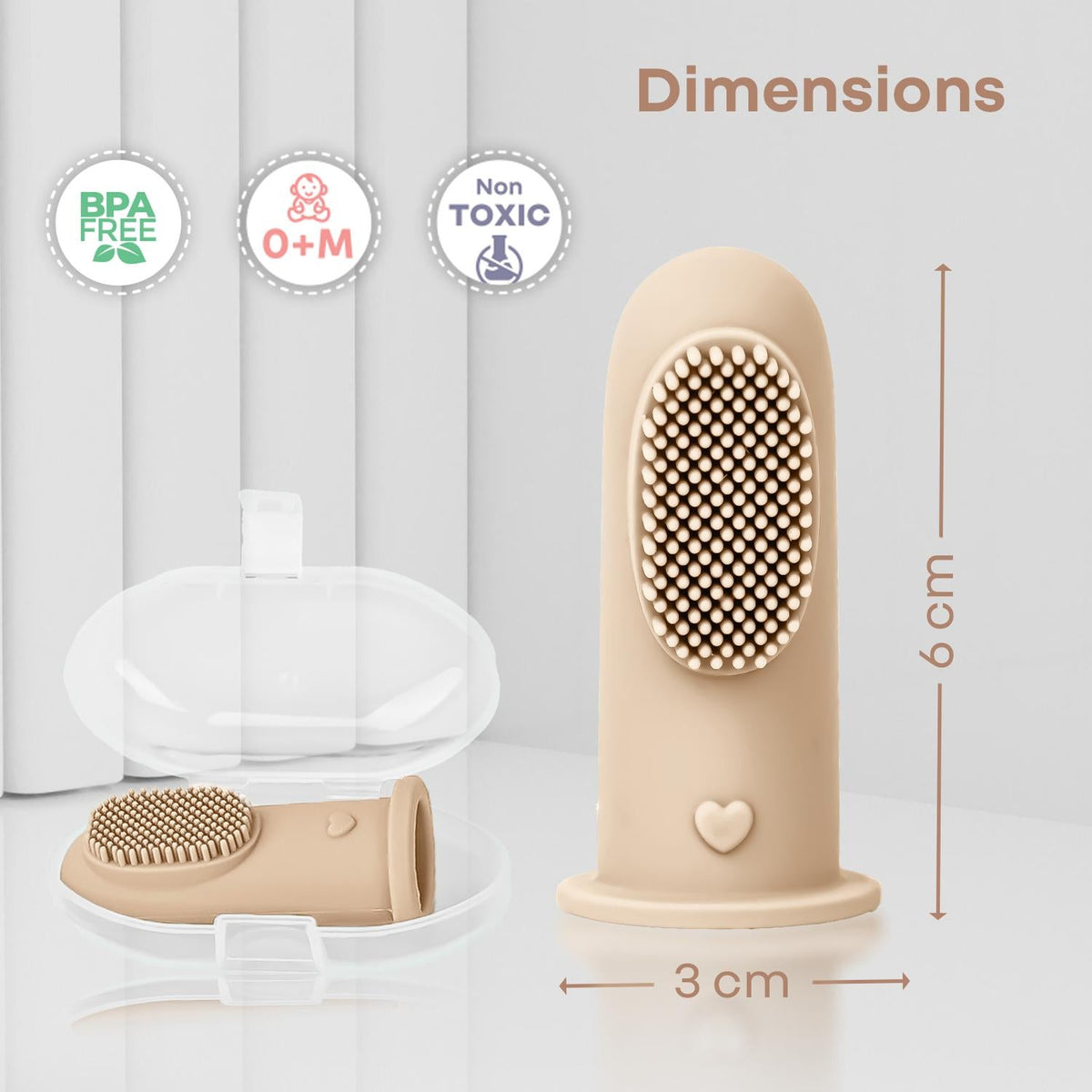 R for Rabbit Tiny Smiles Finger Brush