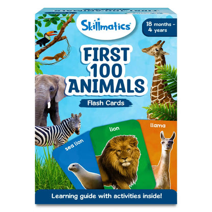 Skillmatics First 100 Animals Educational Flash Cards (Ages 1-4 Years)
