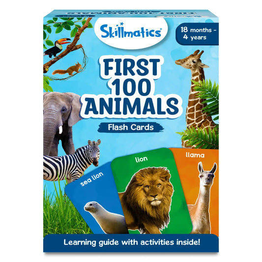 Skillmatics First 100 Animals Educational Flash Cards (Ages 1-4 Years)