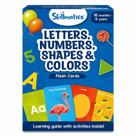 Skillmatics Letters, Numbers, Shapes & Colors Flash Cards (Ages 1-4 Years)
