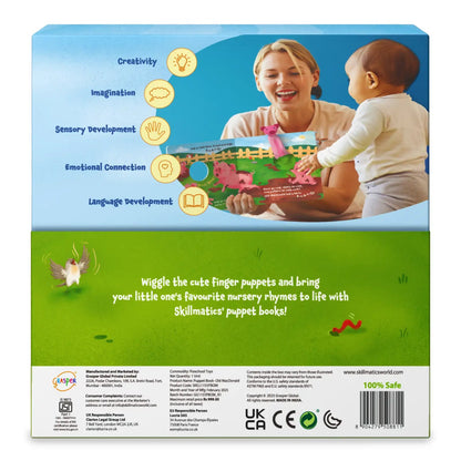 Skillmatics Old MacDonald Had a Farm Interactive Finger Puppet Cloth Book (6-24 Months)