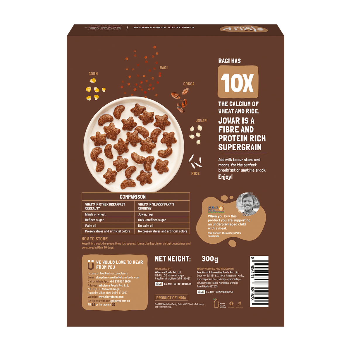 Slurrp Farm Millet Crunch Chocolate Stars and Moons