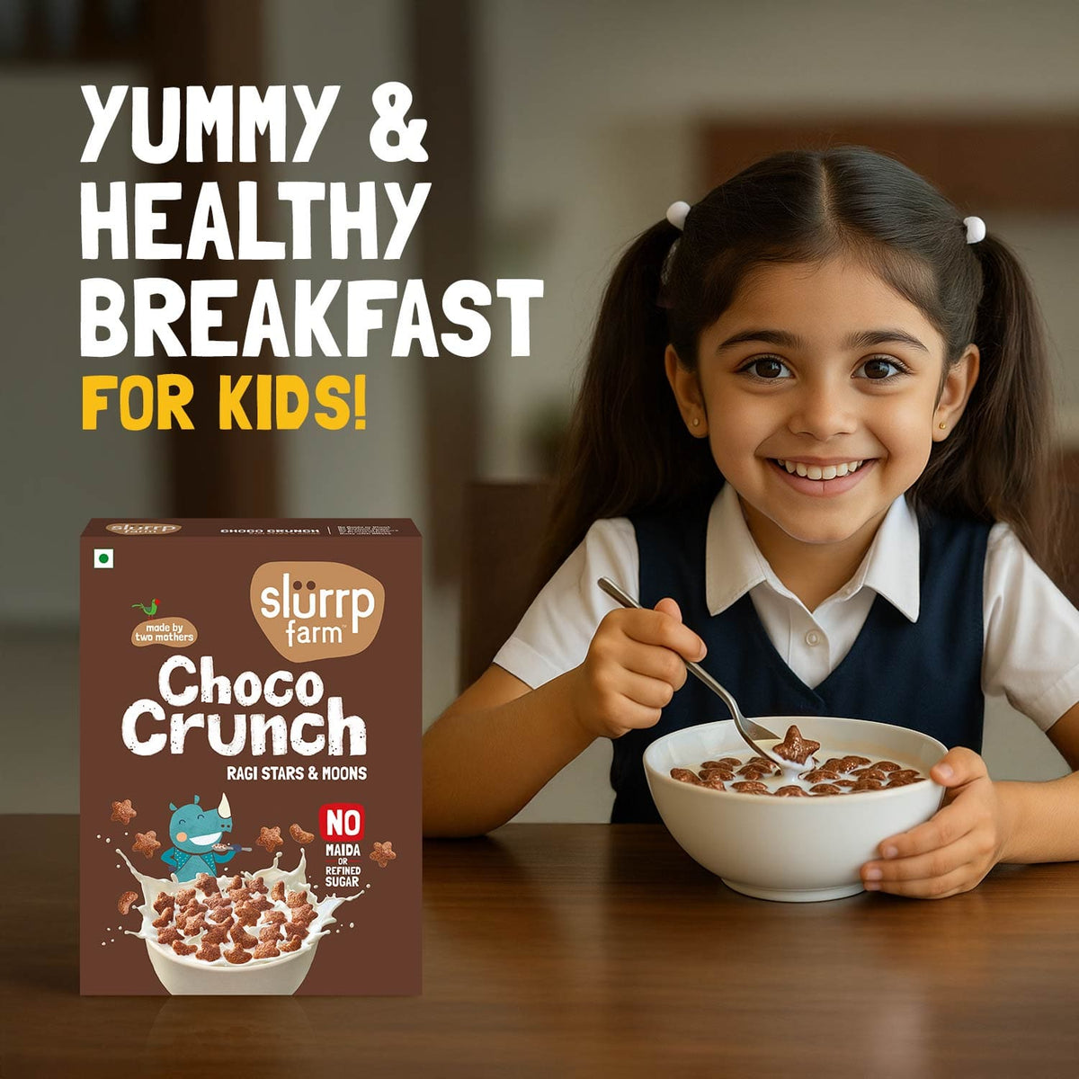 Slurrp Farm Millet Crunch Chocolate Stars and Moons