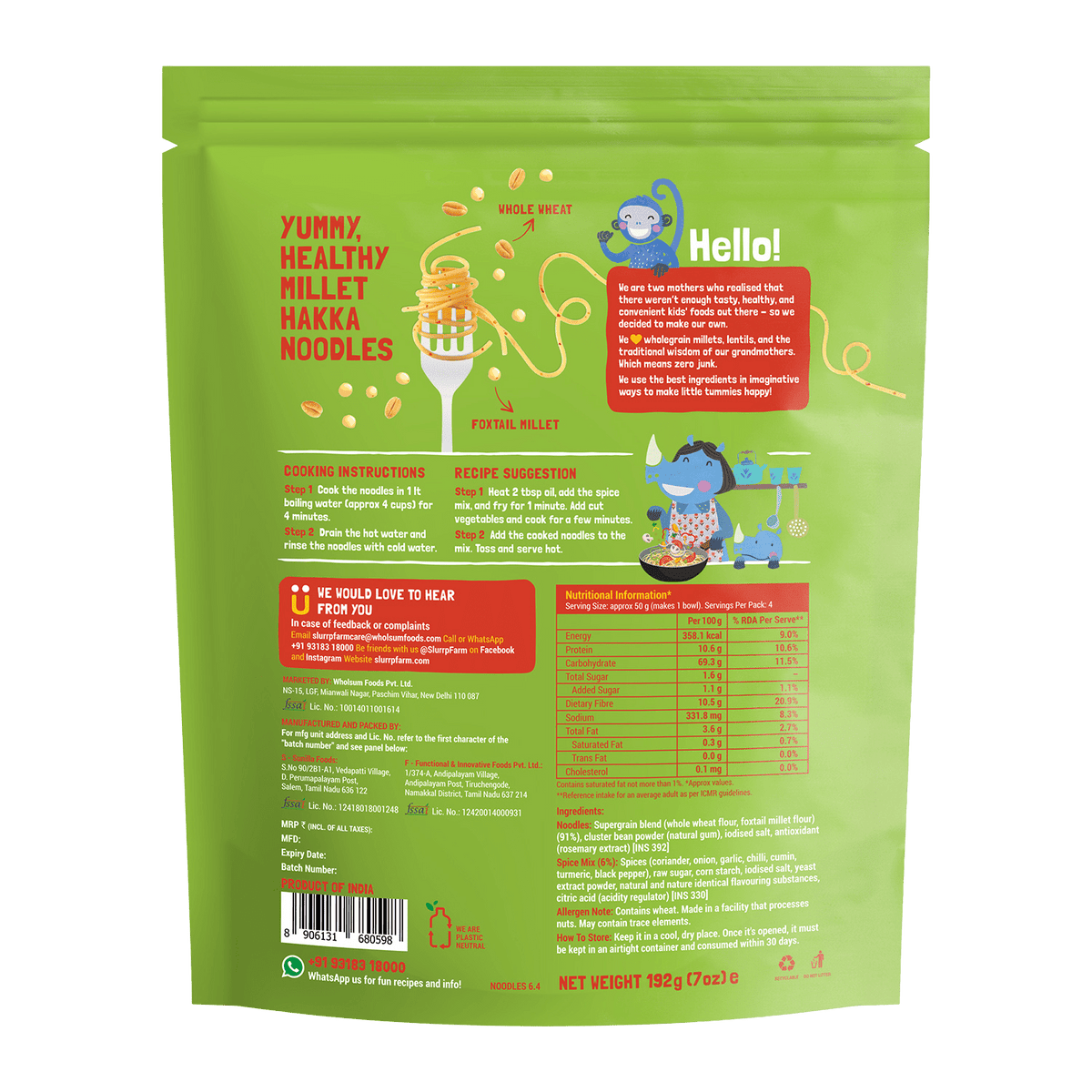 Slurrp Farm Little Millet Mild Masala