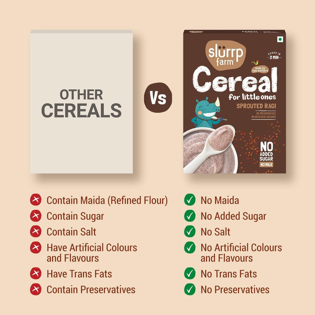 Slurrp Farm Cereal - Sprouted Ragi