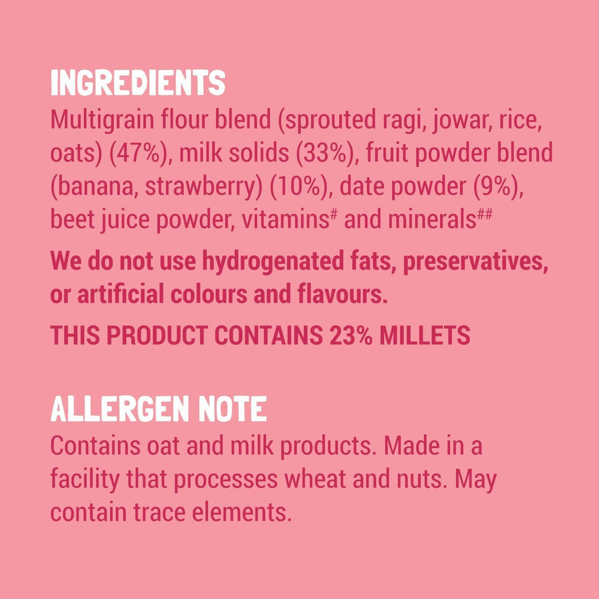 Slurrp Farm Cereal - Ragi, Rice and Strawberry with Milk
