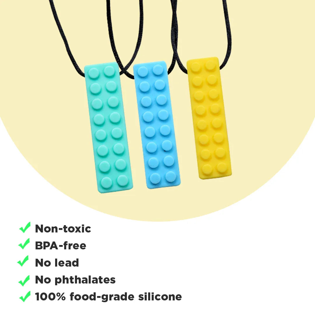 Abley's Building Block Chewable Necklaces